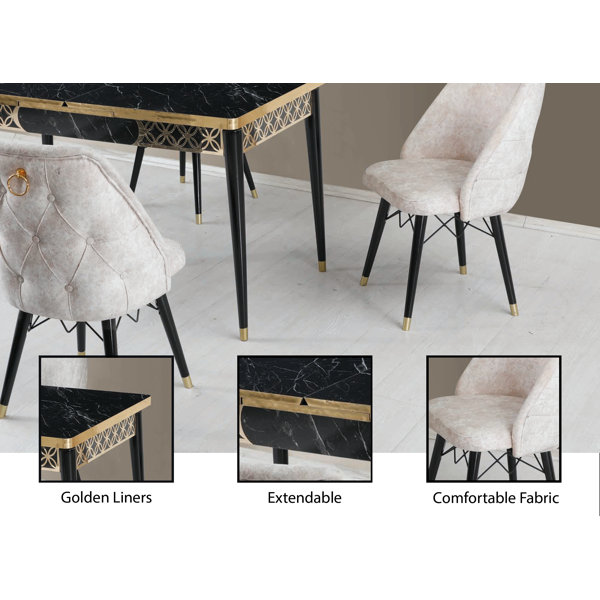 Mercer41 Riddlesr 7 Piece Extendable Dining Set Wayfair